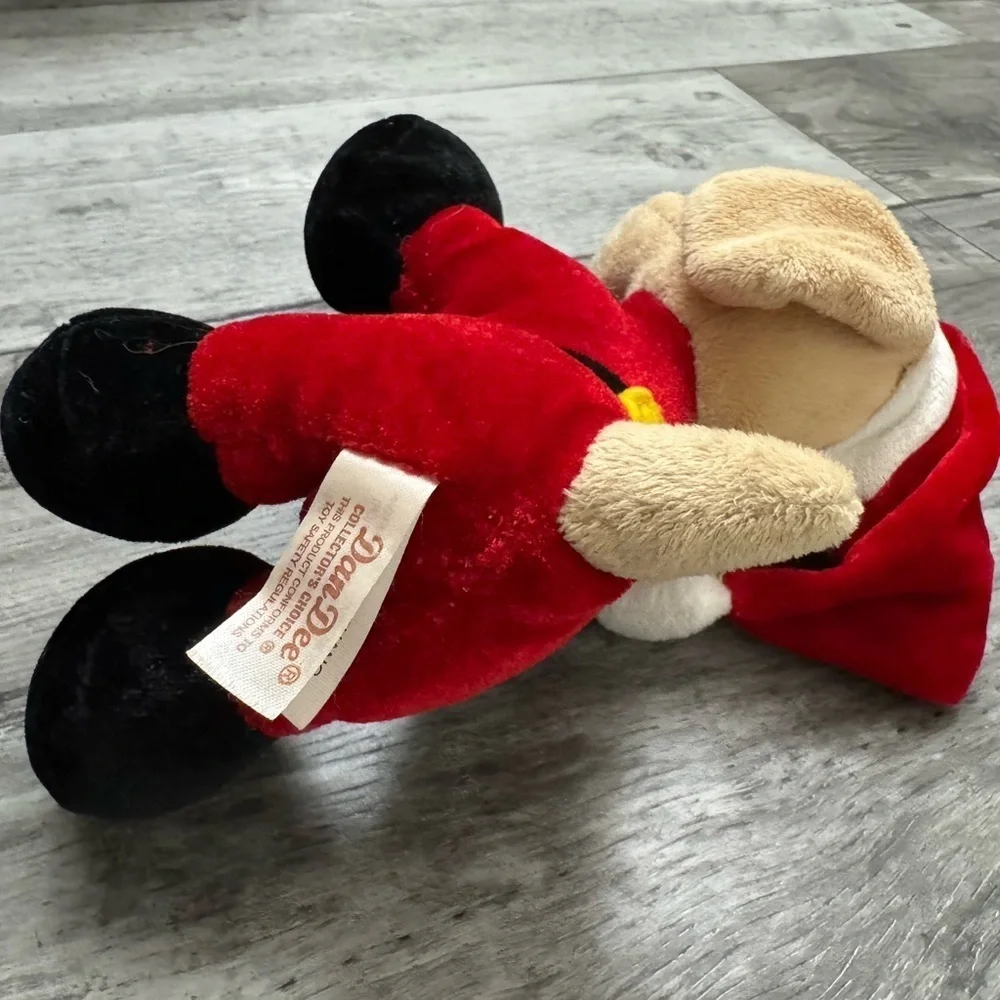 Dan Dee Cream PUPPY DOG In Santa Suit Christmas Stuffed Animal Plush Toy Vintage - Picture 5 of 9